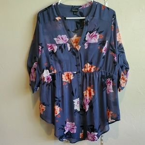 Torrid tunic length blouse